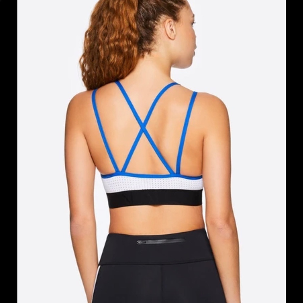 Alala Block Sports Bra - Black/Lapis Blue Size XS - Picture 2 of 7